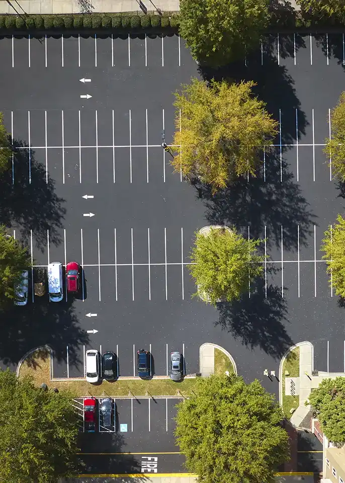 pavement striping parking lot