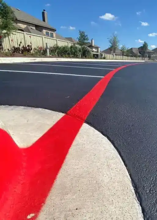 pavement striping fire lane