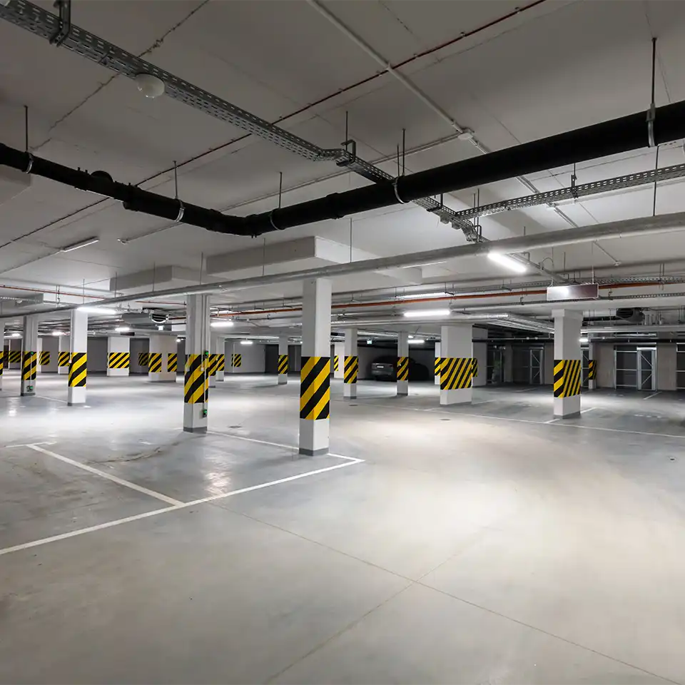 parking garage striping